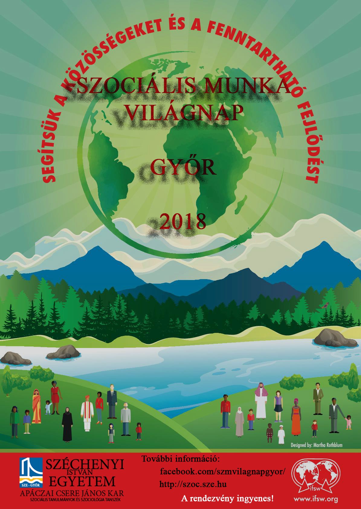 Szociális Munka Világnapja Győrben 2018 plakát
